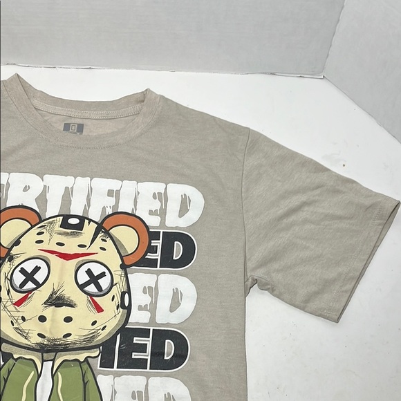 Hustler Hollywood Graphic Tee in Cream - Picture 5 of 9